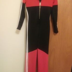 Black, Red and white jumper